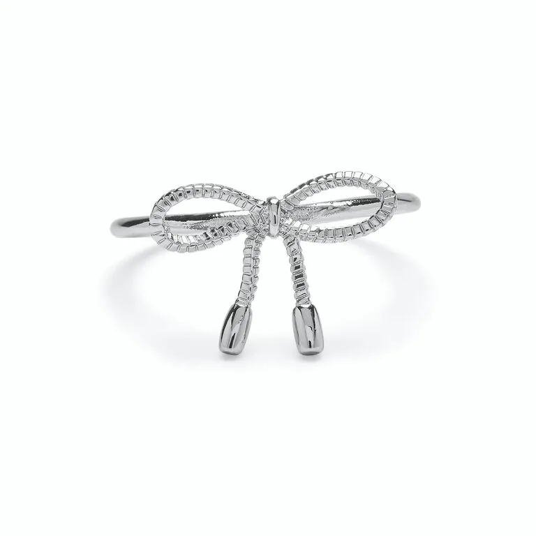 Pura Vida Silver Bow Ring, Size 6 3 Pura Vida Silver Bow Ring, Size 6