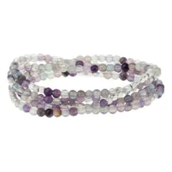 Fluorite Stone Of Brilliance Beaded Wrap Jewelry