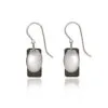 Silver Forest Rectangle And Oval Layered Silver-Tone Drop Earrings -Hallmark Shop Rectangle and Oval Layered Silver Drop Earrings NE0222A 01