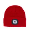 Red Night Scope Rechargeable LED Beanie Hat -Hallmark Shop Red Knit Night Scope Rechargeable LED Beanie Hat NGTSRED 01