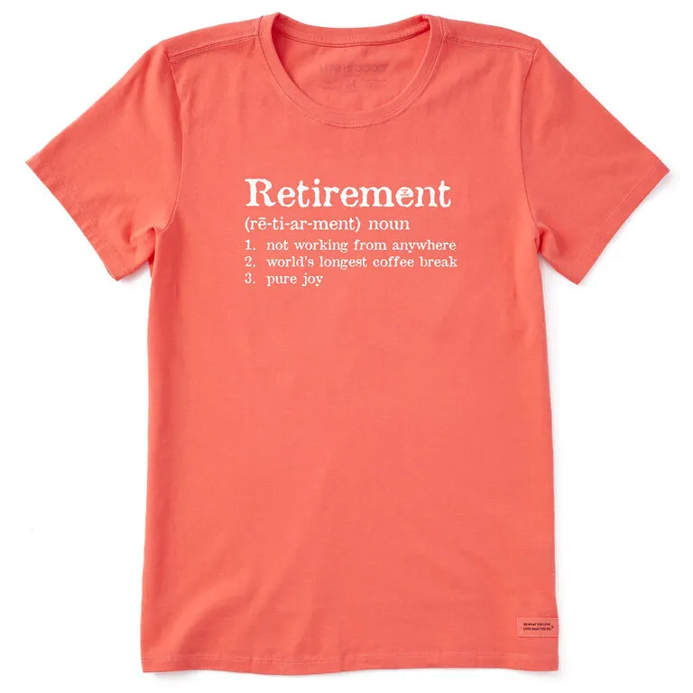 Life Is Good Retirement Definition Women's T-Shirt, Medium 3 Life Is Good Retirement Definition Women's T-Shirt, Medium