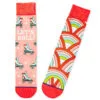 Hallmark Let's Roll Roller Skates Funny Crew Socks -Hallmark Shop Roller Skates Novelty Crew Socks 1SOX2075 01