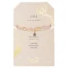 Gold, Rose Quartz And Labradorite Wrap Bracelet/Necklace With Teardrop Charm -Hallmark Shop Rose QuartzLabradoriteGold Wrap BraceletNecklace SB006 01