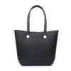 Jen & Co. Small Vira Versa Tote Bag In Black -Hallmark Shop Small Black Tote Bag With Interchangeable Straps V2022BK 01