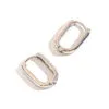 Howard's Jewelry Small Link Silver Huggie Hoop Earrings -Hallmark Shop Small Silver Huggie Hoop Earrings 10506 01