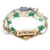 Hallmark Strong And Courageous Bracelets, Set Of 4 -Hallmark Shop Strong and Courageous Beaded and Gold Bracelets 1REL1080 01