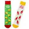 Hallmark Tacos And Hot Sauce Better Together Funny Crew Socks -Hallmark Shop Tacos and Hot Sauce Novelty Crew Socks 1SOX2095 01