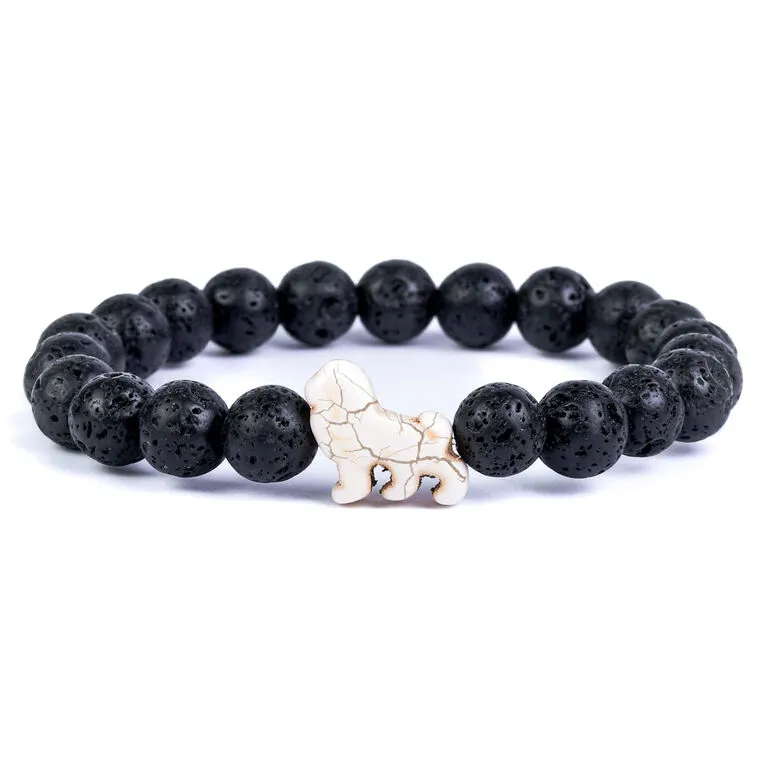 Fahlo Lava Stone Lion Excursion Bracelet 3 Fahlo Lava Stone Lion Excursion Bracelet
