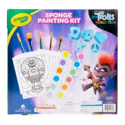 Crayola® Trolls Washable Sponge Painting Kit, 35+ Pieces -Hallmark Shop Trolls Washable Sponge Paint Kit 11CRA2048 03