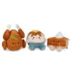 Hallmark Better Together Holiday Feast Magnetic Plush, Set Of 3 -Hallmark Shop Turkey Pumpkin Pie and Potatoes Stuffed Animals 1FAL1900 01