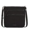 Vera Bradley Triple Zip Hipster In Classic Black