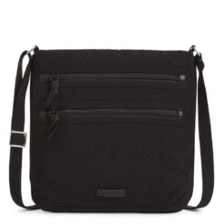 Vera Bradley Triple Zip Hipster In Classic Black