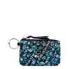Vera Bradley Zip ID Case In Dreamer Paisley 2 Vera Bradley Zip ID Case In Dreamer Paisley -Hallmark Shop Vera Bradley Black and Blue Paisley Pattern ID Wallet 2842615911 01