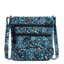 Vera Bradley Triple Zip Hipster In Dreamer Paisley 5 Vera Bradley Triple Zip Hipster In Dreamer Paisley -Hallmark Shop Vera Bradley Black and Blue Paisley Pattern Purse 2840815911 02