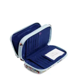 Vera Bradley RFID All-in-One Crossbody In Sea Air Floral 7 Vera Bradley RFID All-in-One Crossbody In Sea Air Floral -Hallmark Shop Vera Bradley Blue Painted Floral Pattern Crossbody Purse 2845516705 03