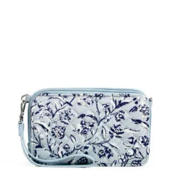 Vera Bradley RFID All-in-One Crossbody Purse In Perennials Gray