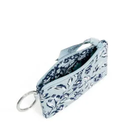 Vera Bradley Zip ID Case In Perennials Gray -Hallmark Shop Vera Bradley GrayNavy Floral Print ID Wallet 2842615290 03