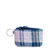 Vera Bradley Zip ID Case In Amethyst Plaid -Hallmark Shop Vera Bradley Navy and Lavender Plaid ID Wallet 2886615849 01
