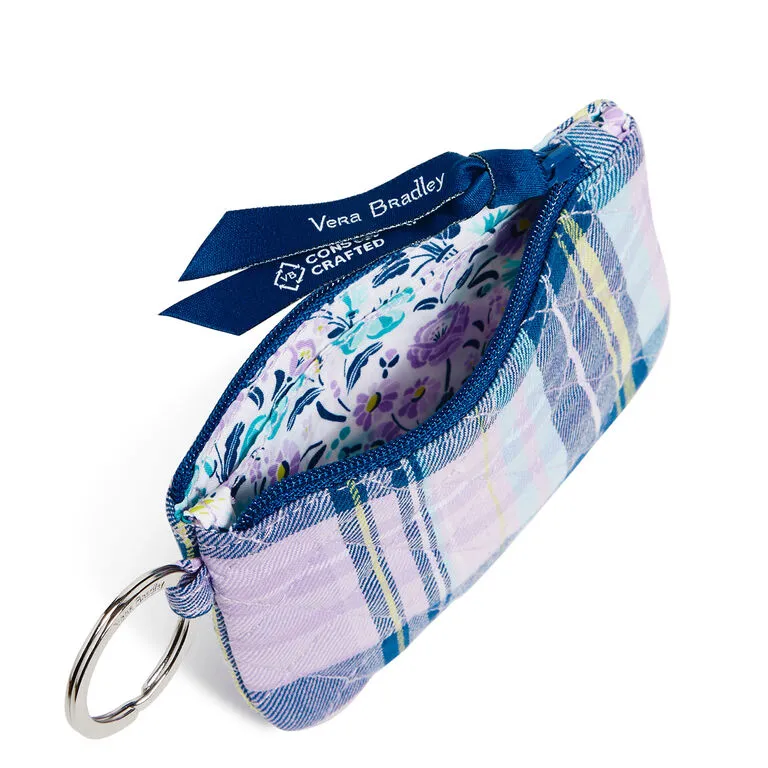 Vera Bradley Zip ID Case In Amethyst Plaid 4 Vera Bradley Zip ID Case In Amethyst Plaid - Image 2