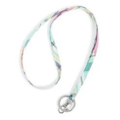 Vera Bradley Lanyard In Pastel Plaid