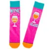 Hallmark Wine Is A Hug In A Glass Funny Crew Socks -Hallmark Shop Wine Lovers Funny Novelty Crew Socks 1SOX2078 01