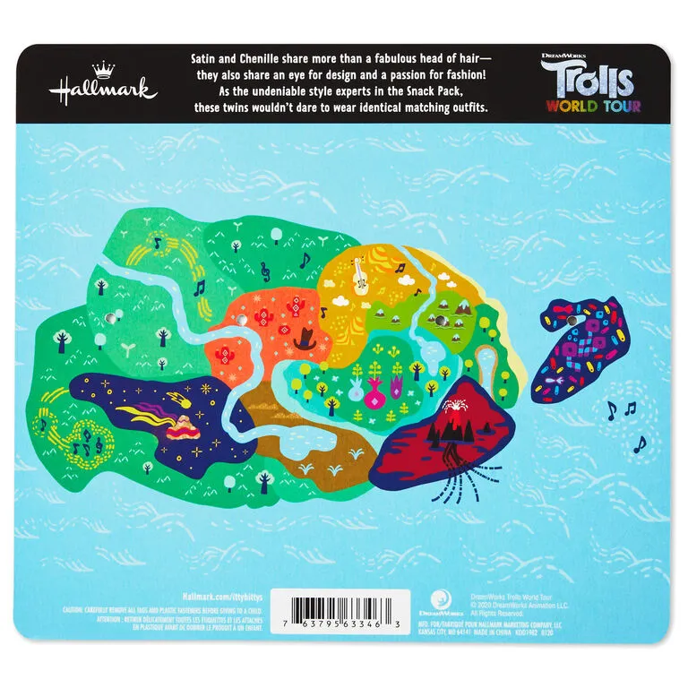 Hallmark Itty Bittys® DreamWorks Animation Trolls World Tour Satin And Chenille Plush, Set Of 2 6 Hallmark Itty Bittys® DreamWorks Animation Trolls World Tour Satin And Chenille Plush, Set Of 2 - Image 4